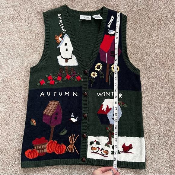 Vintage Four Seasons spring fall autumn winter sweater vest - Picture 5 of 5